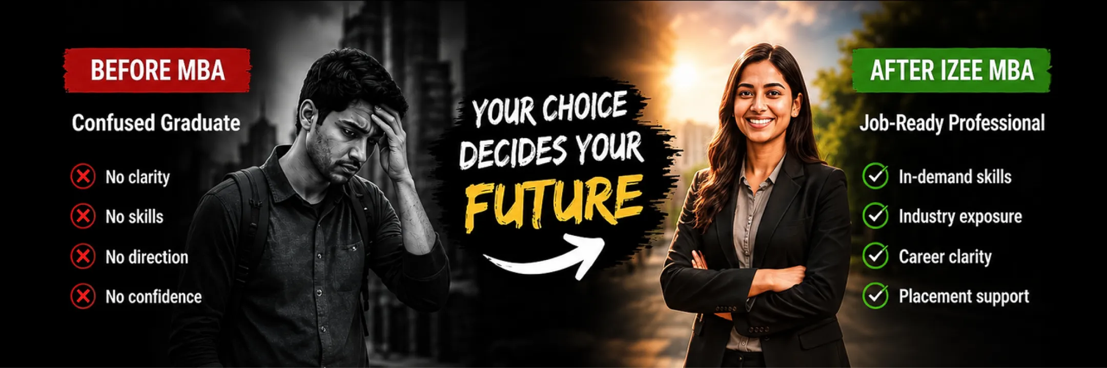 Before and after MBA — your choice decides your future